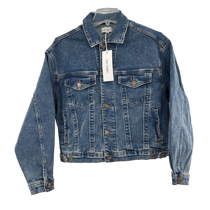 Driftwood Everyday Boyfriend Denim Jacket Size XS Mid Length