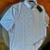 Peter Millar G/Fore mens blue Performance Polo Golf shirt sz XL/red skull &bones