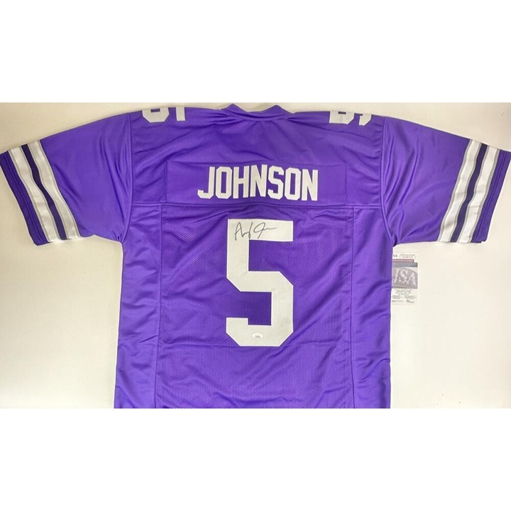 AVERY JOHNSON SIGNED CUSTOM JERSEY KANSAS STATE WILDCATS AUTOGRAPH JSA K28