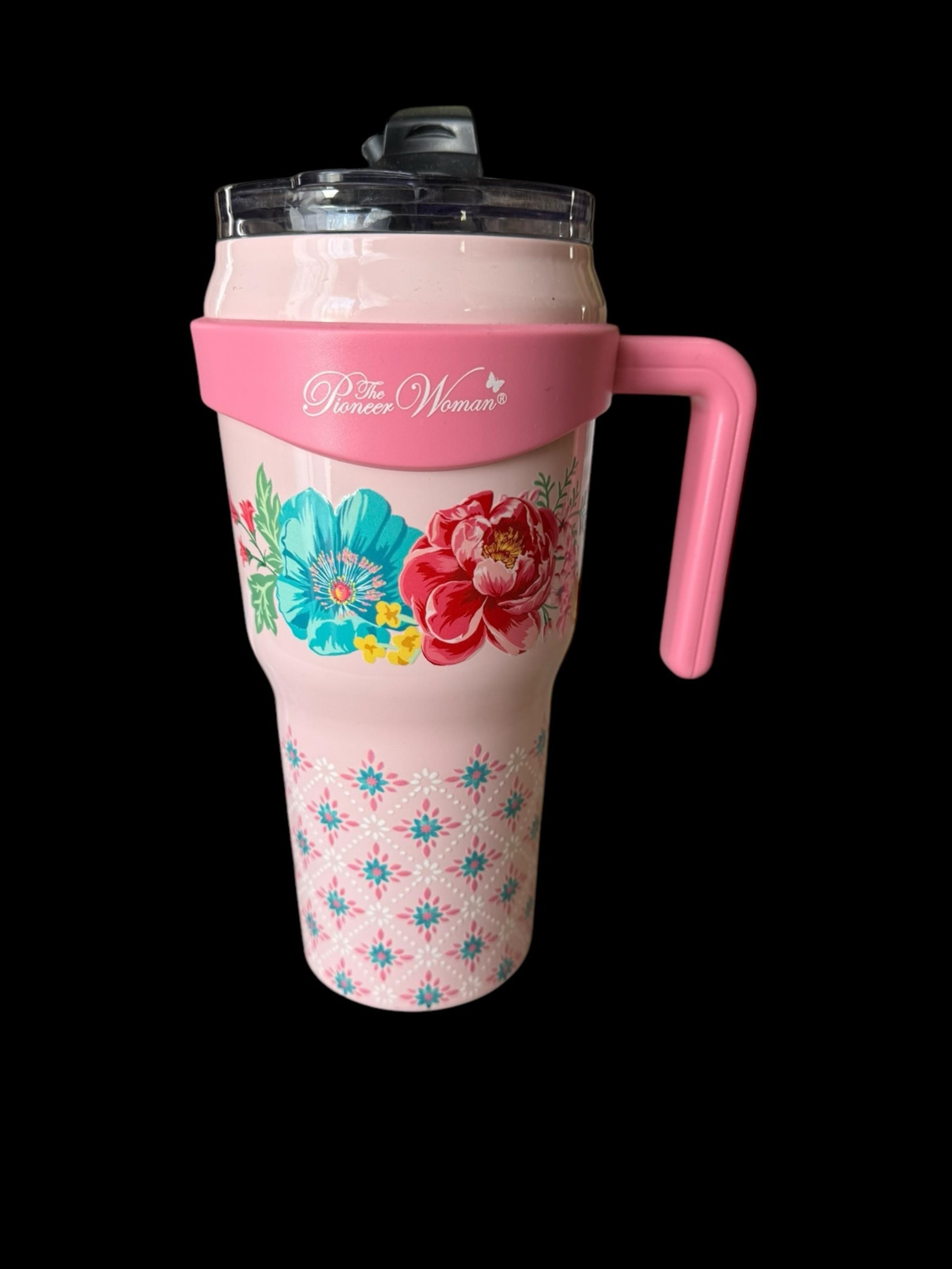 Pioneer women 40 oz Fresh Floral Tumbler Pink