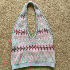 ADIKA ARGYLE HALTER TOP