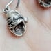 Vintage 925 Sterling Silver Santa Claus Dainty Hook Christmas Holiday Earrings