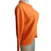 Women's Medium Vintage 70s Cardigan Sweater neon Orange Bradley Knitwear Acrylic