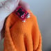 Women's Medium Vintage 70s Cardigan Sweater neon Orange Bradley Knitwear Acrylic