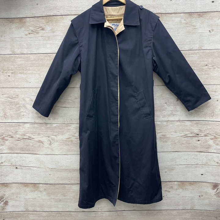 Whaling Womens Navy Thinsulate Trench Coat All Season Liner USA Made Size 12