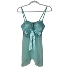 Victoria's Secret Babydoll Y2k Ruffle Coquette Lingerie Women Size 36C
