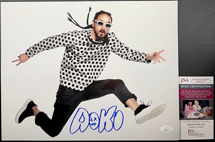 Steve Aoki Signed 11x14 Photo B Autograph DJ Musician JSA COA