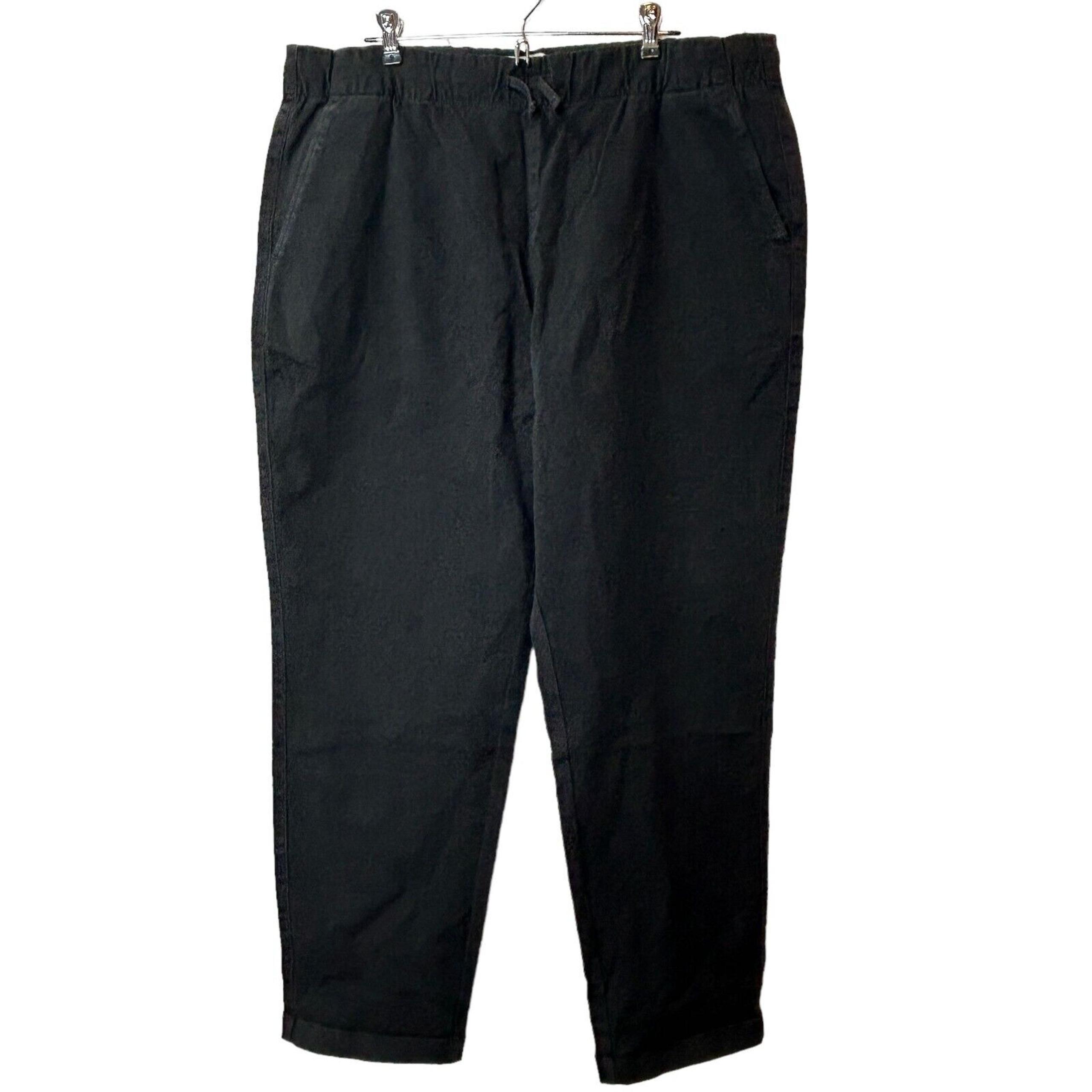 Everlane The Easy Pant Black Pull On Straight Leg Heavyweight Twill Men's XL NWT