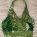 Anthropologie palm leaf halter top sz 4