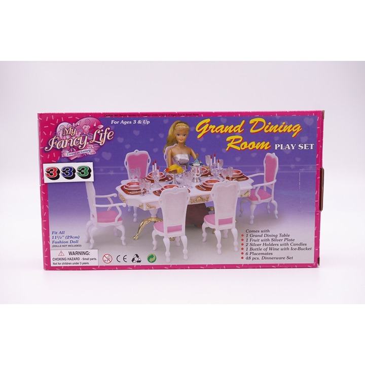 My Fancy Life (Gloria), 11.5 Barbie size Furniture/(2312) Grand Dining Room
