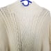 Vineyard Vines Womens L Ivory Merino Wool Blend Turtleneck Cable Knit Sweater