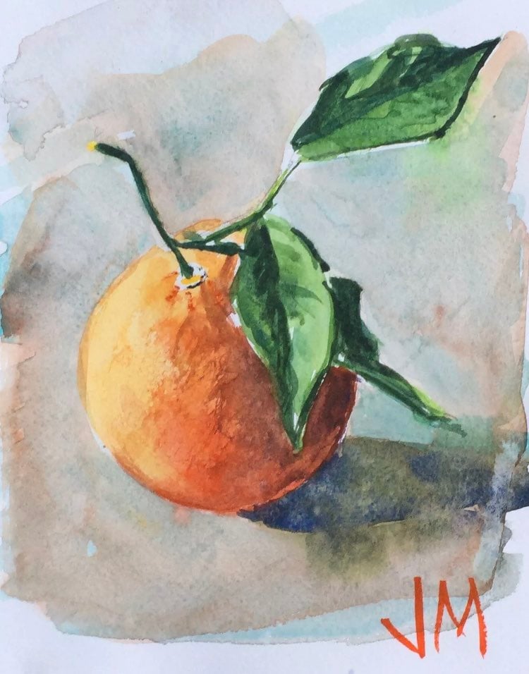 Original small watercolor painting