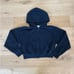 Tna - Cozy Fleece Cropped Zip Front Hoodie in Black