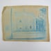 Cyanotype Photograph On Cloth Town House Antique 1800s Building Architecture