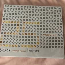 Felissimo “500 Pencils” YELLOW Colored Pencils (25 pieces) Brand NEW
