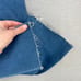 Frank and Eileen Jeans Womens 12 Blue Wicklow Italian Denim Crop Casual Chino