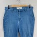 Frank and Eileen Jeans Womens 12 Blue Wicklow Italian Denim Crop Casual Chino