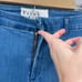 Frank and Eileen Jeans Womens 12 Blue Wicklow Italian Denim Crop Casual Chino