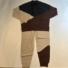NWT Pact M 100% Organic Cotton Airplane Color Block SET Sweatshirt & Joggers