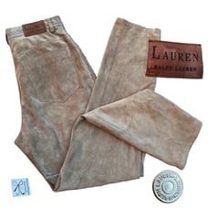 Lauren Ralph Lauren 100% Leather Suede Pants Sz 6
