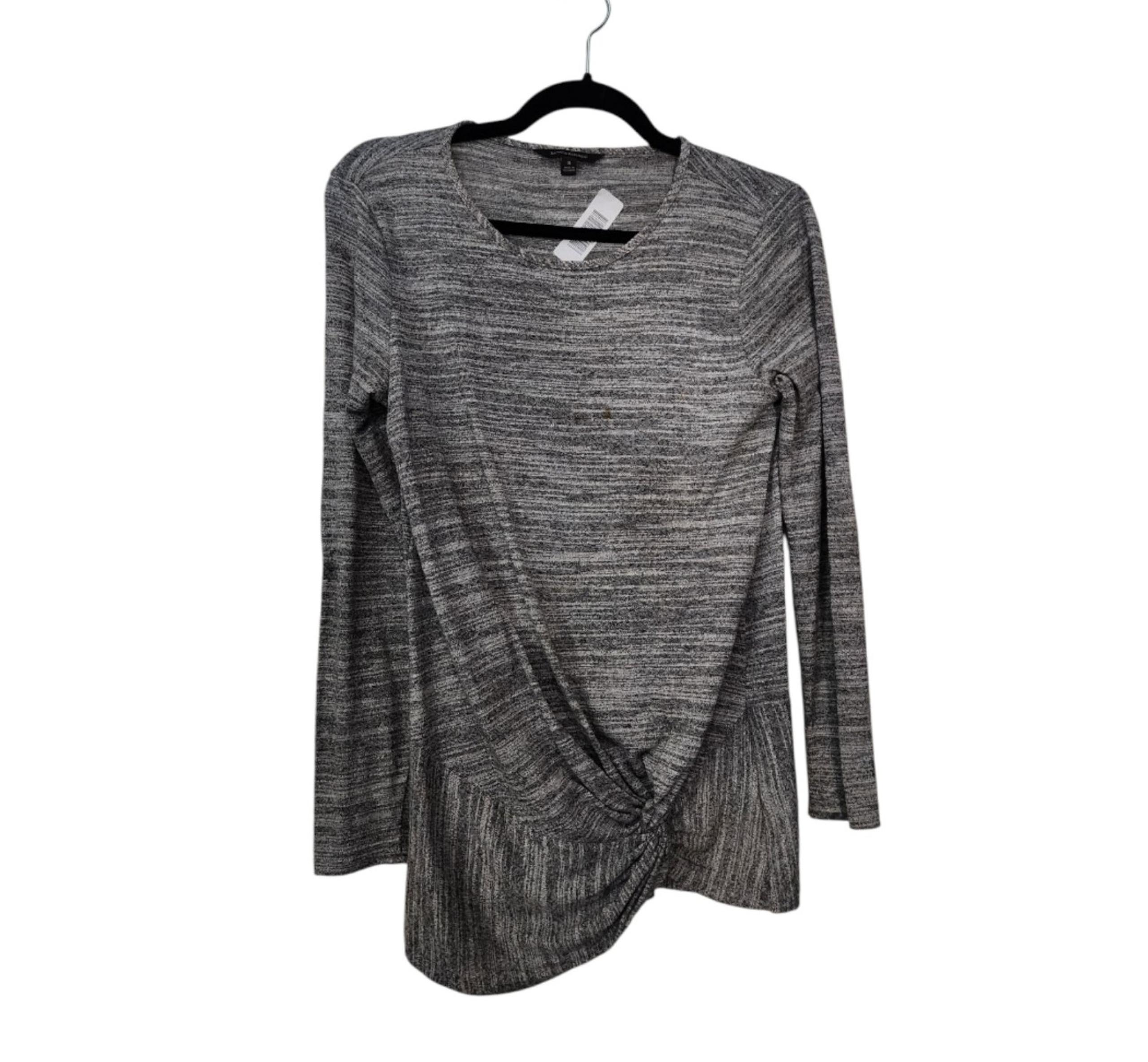 Banana Republic Top Blouse - Grey Heathered, Size Small