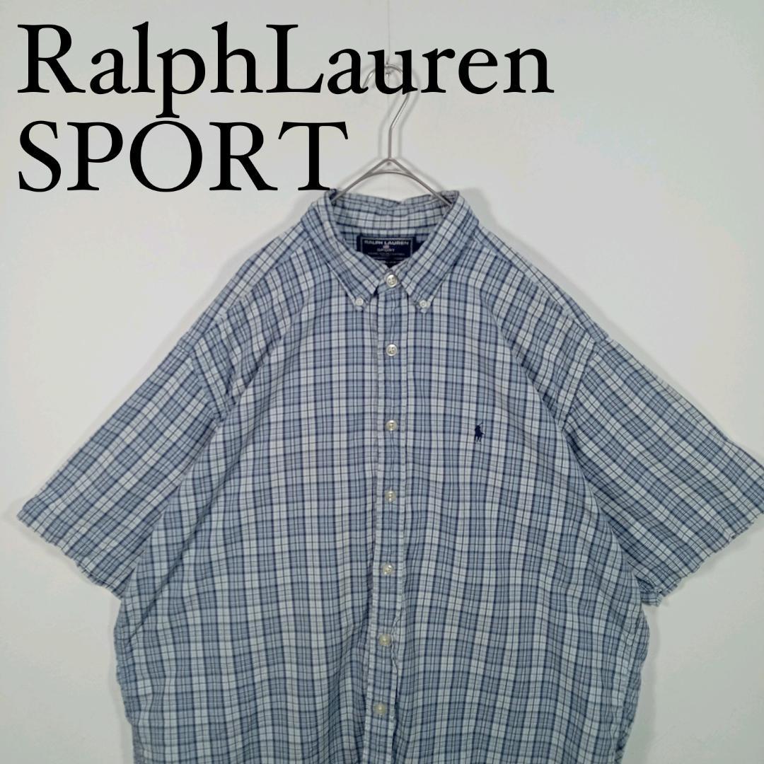Ralph Lauren SPORT Short Sleeve Button Down Shirt XL Check