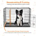 Dog Crate, 30 Inch Medium Double Door Dog Cage with Divider Panel and Pan