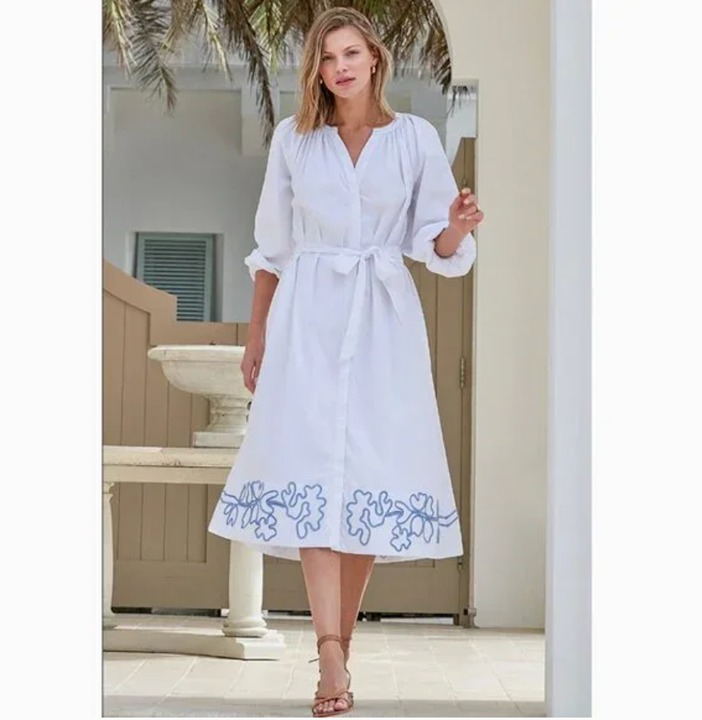 Lake Brunch Dress in White