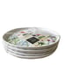 (4) Rachel Ashwell Farmhouse Spring Floral Dragonfly Melamine Salad Plates 8