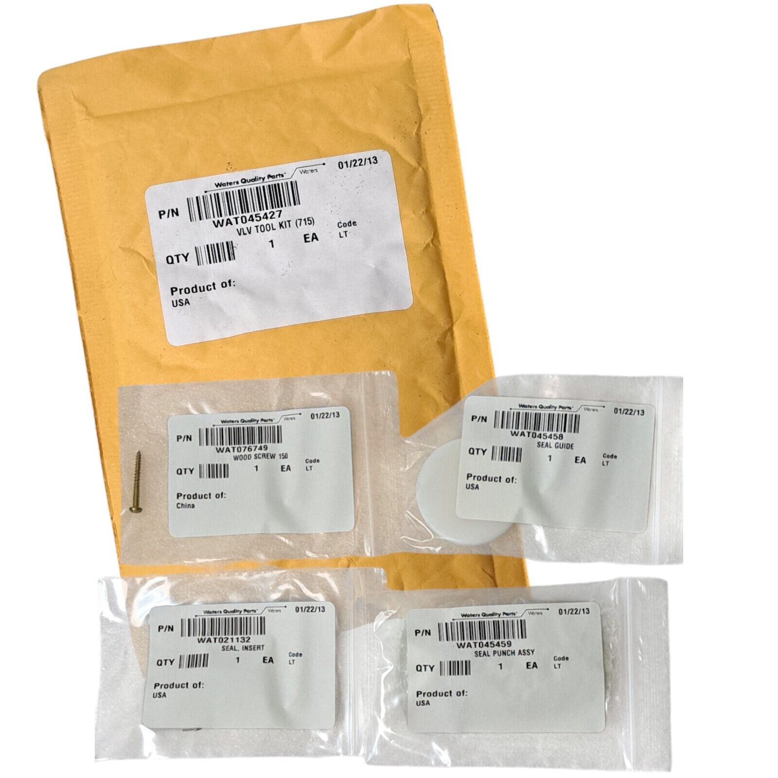Waters -VLV Tool KIT For 715 WAT045427 New Old Stock