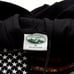 ⭐Woodland Creek Embroider American Flag Camo Hooded Sweatshirt in Black, Medium