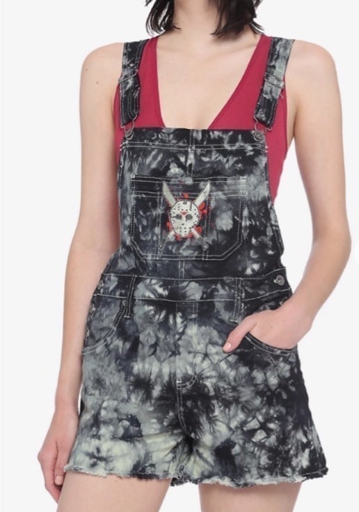 Friday The 13th Tie-Dye Shortalls Overalls New with tags!