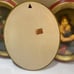 Vintage Florentine Italy Norleans Italian Set 3 Wall Art Hanging Pictures Oval