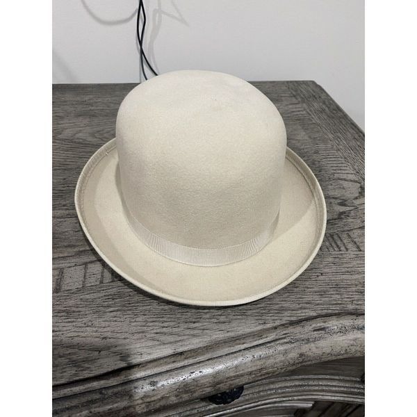 Dorfman Pacific Stockton, CA Beige Dapper Bowler Hat Size Large