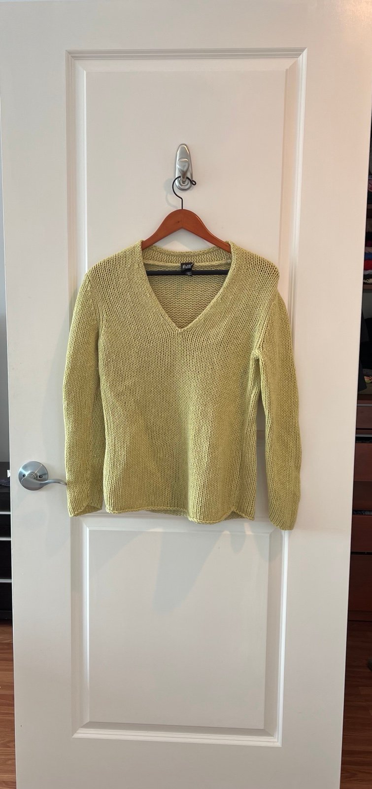 Eileen Fisher Light Green Wool Blend Sweater Top