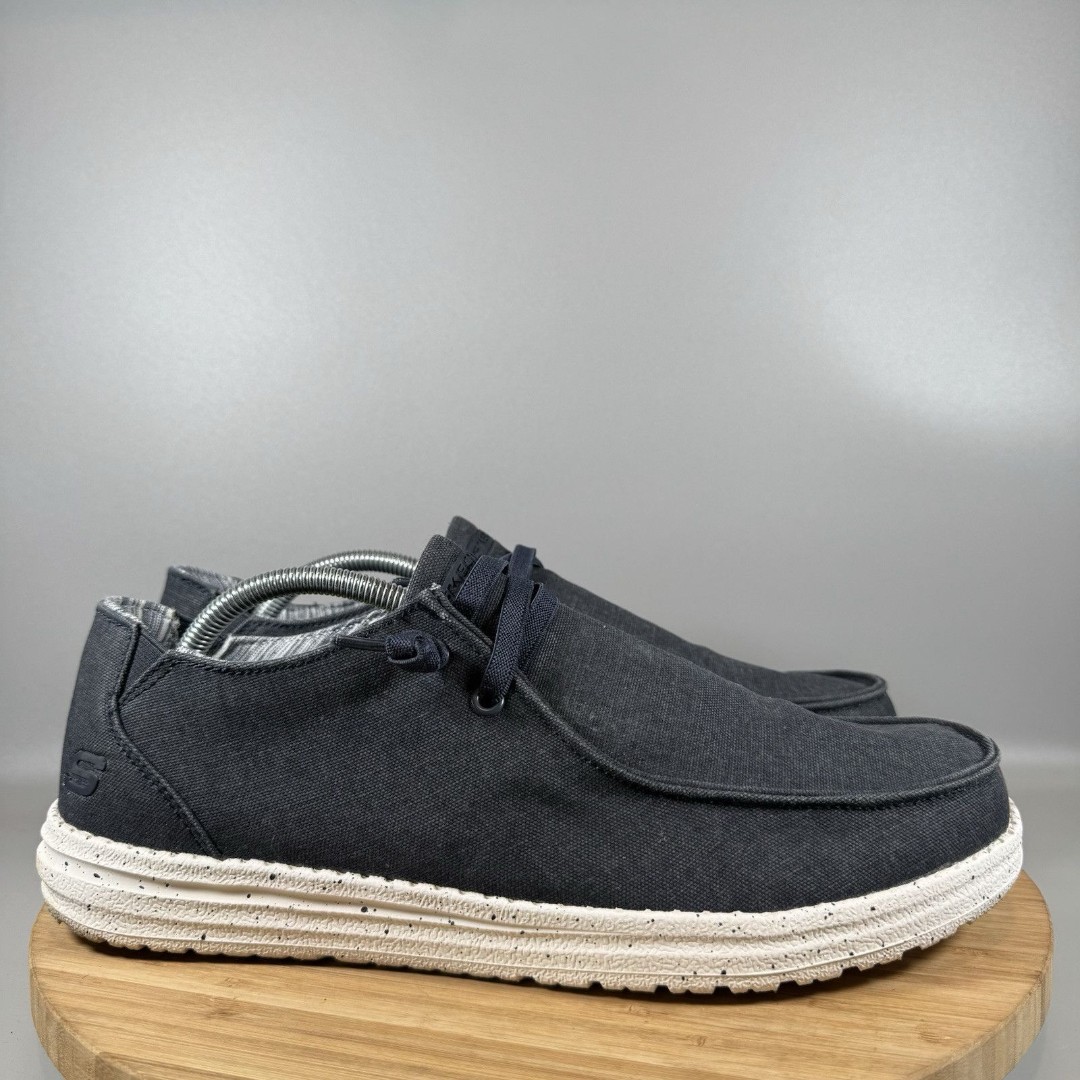 Skechers Melson Raymond Men's 11.5 Blue Comfortable Casual Shoes Lightweight