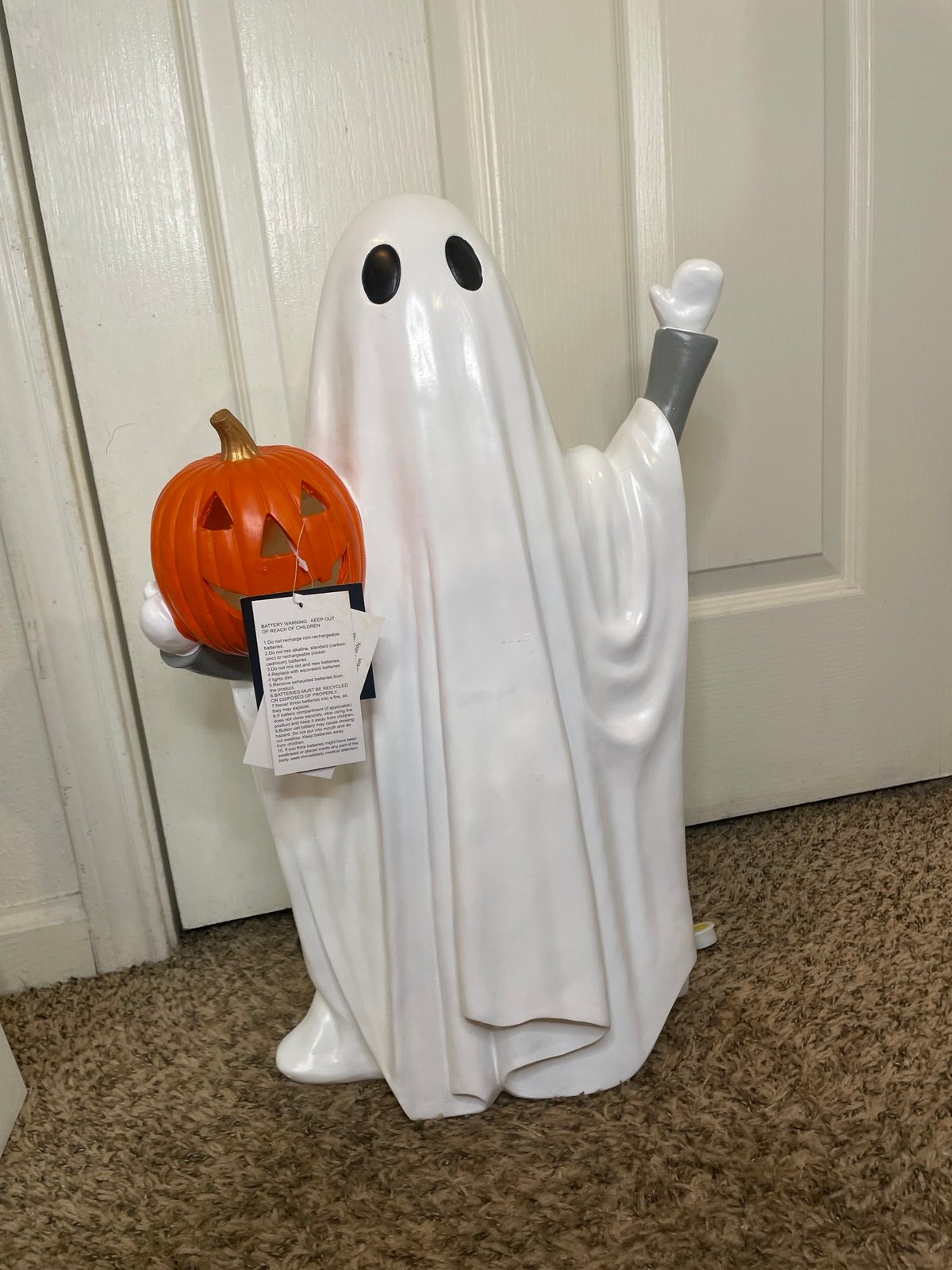 Vintage Style Light Up Ghost Greeter 24”
