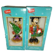 Disney 15-in Mickey and Minnie Mouse Nutcracker Decoration NIB