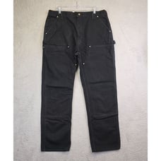 Carhartt B01 Double Knee Carpenter Jeans Men's 40x36* Black Canvas Dungaree Fit