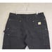 Carhartt B01 Double Knee Carpenter Jeans Men's 40x36* Black Canvas Dungaree Fit