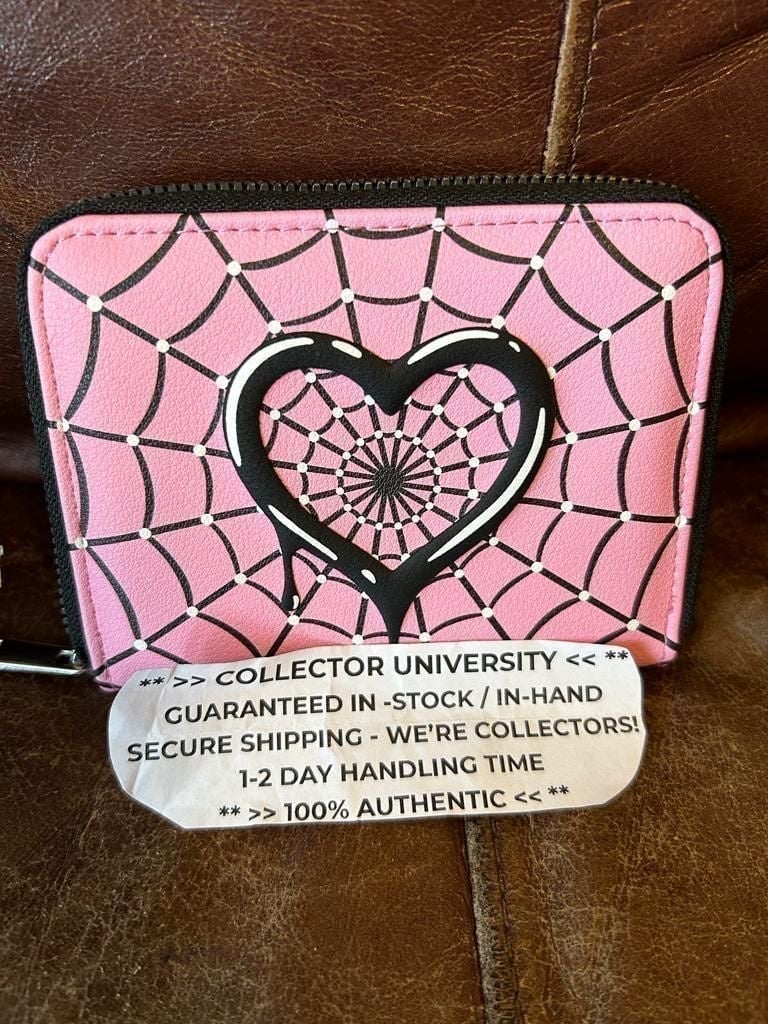 Monster High Draculaura Pink Spiderweb Cardholder Wallet