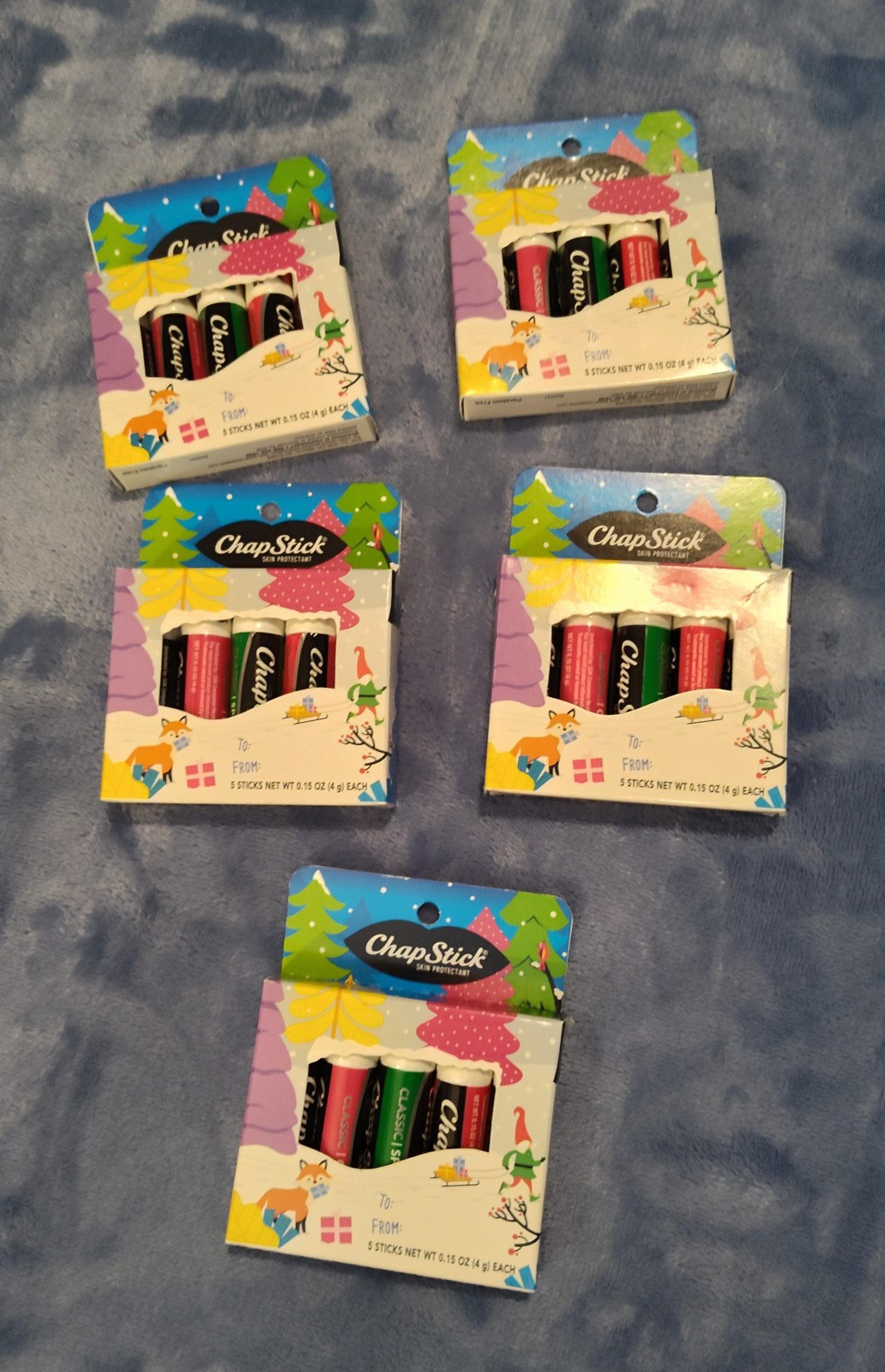 NEW! 5-5ct Chapstick Sets