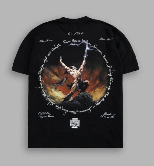 DARC SPORT AGAINST THE ODDS PREMIUM OVERSIZED TEE IN BLACK VALHALLA MEDIUM