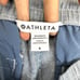 Athleta Retreat Blue Chambray Linen Jogger Pants Zip pockets 531704 Size 6