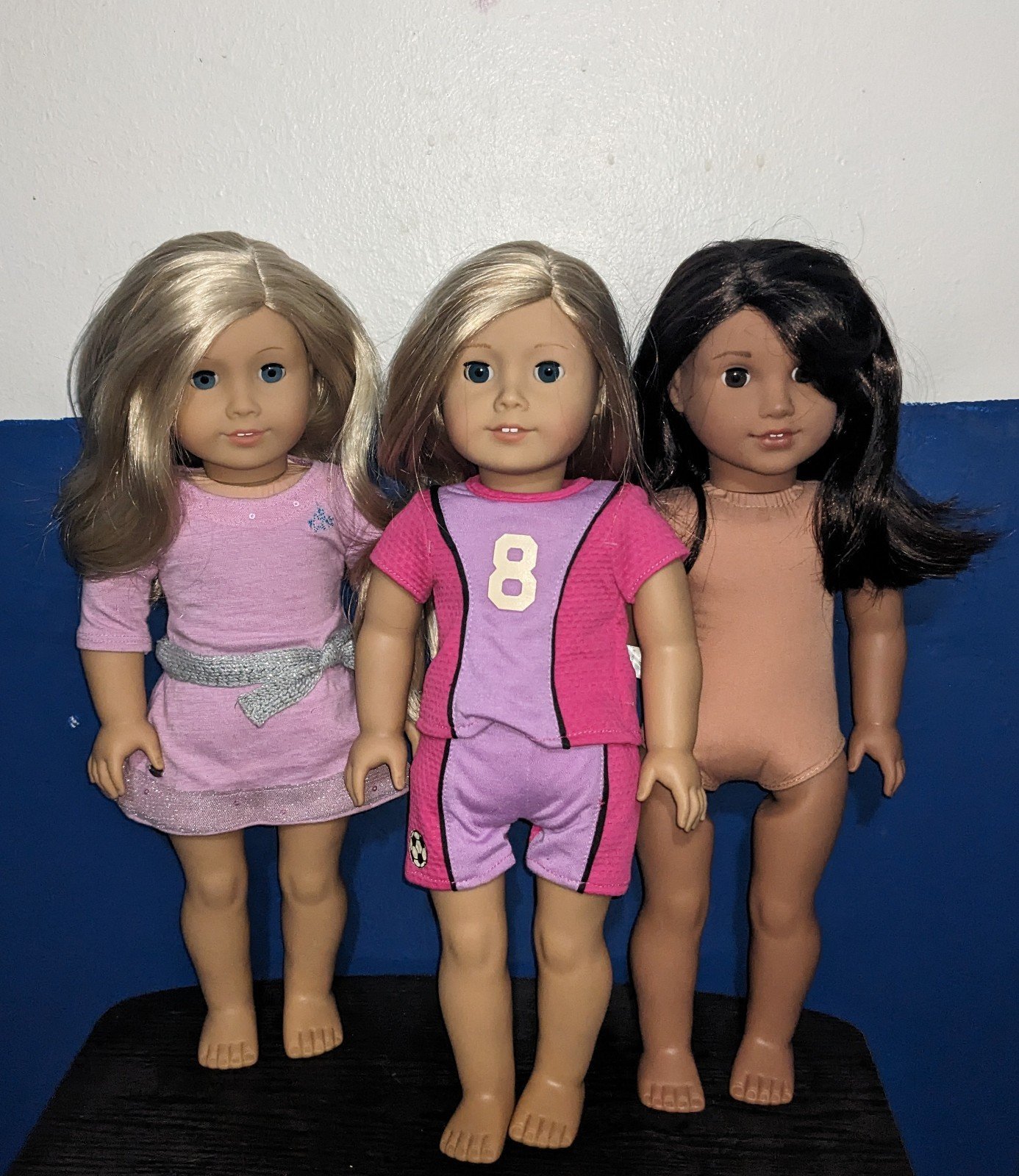 American girl dolls(lot of 9)