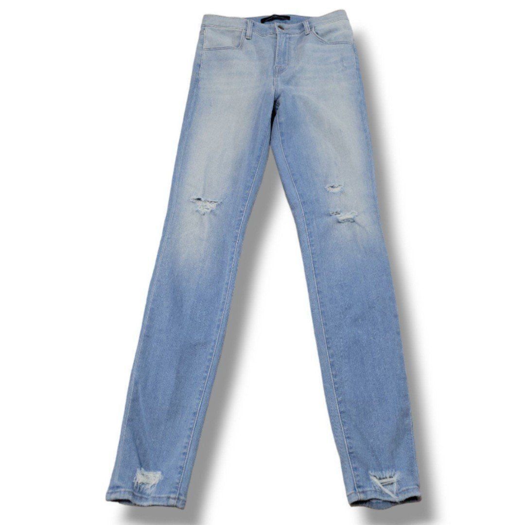 J Brand Jeans Size 27 W27 L30 Maria Superstar Destroyed Distressed Skinny Jeans