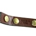 Tory Burch wrap gold tone and green fur bracelet