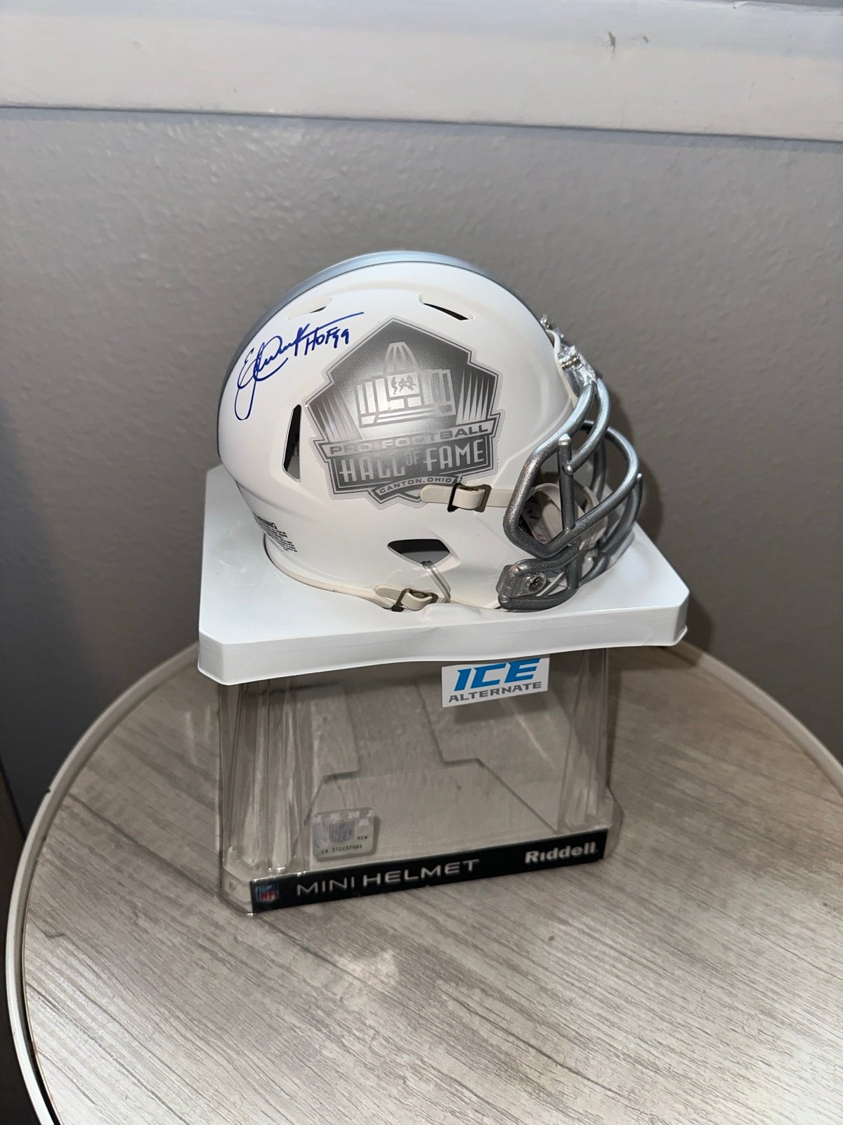 Eric Dickerson HOF ice mini helmet