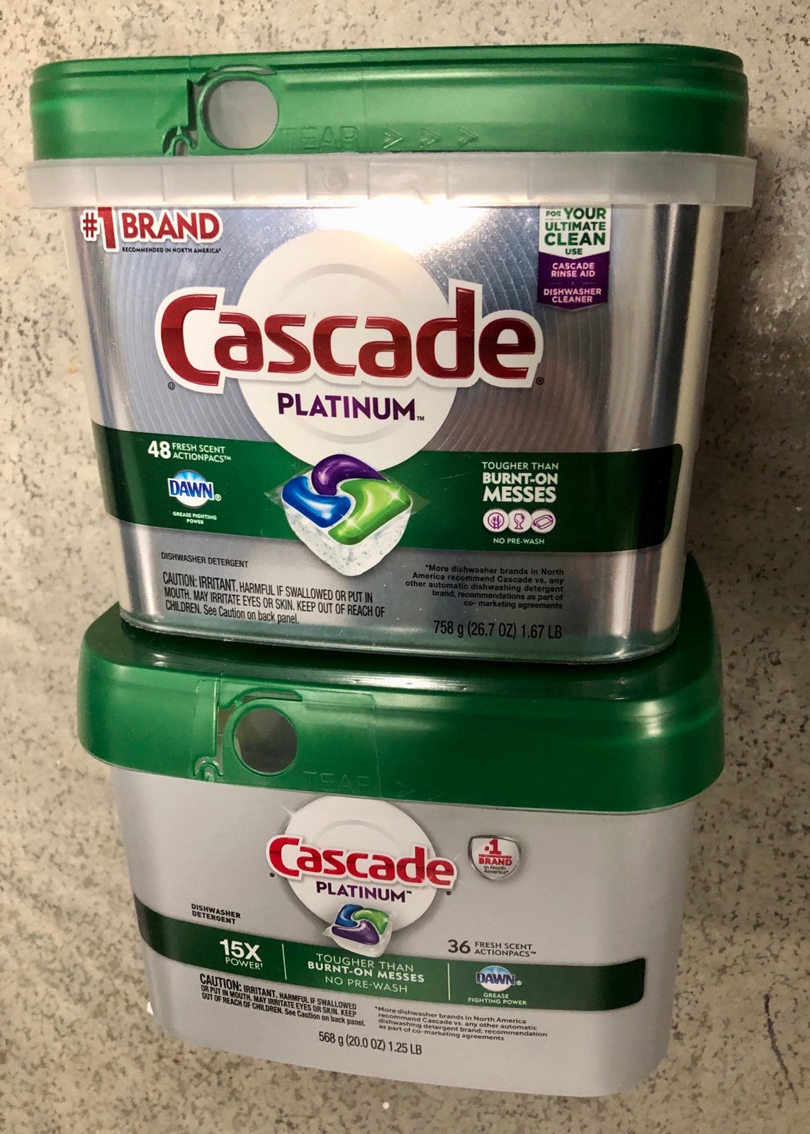Cascade Platinum Detergent Pod Bundle