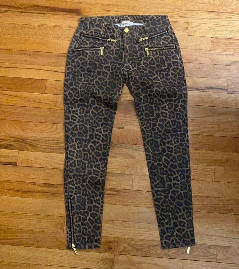 Michael Kors Leopard Skinny Jeans
